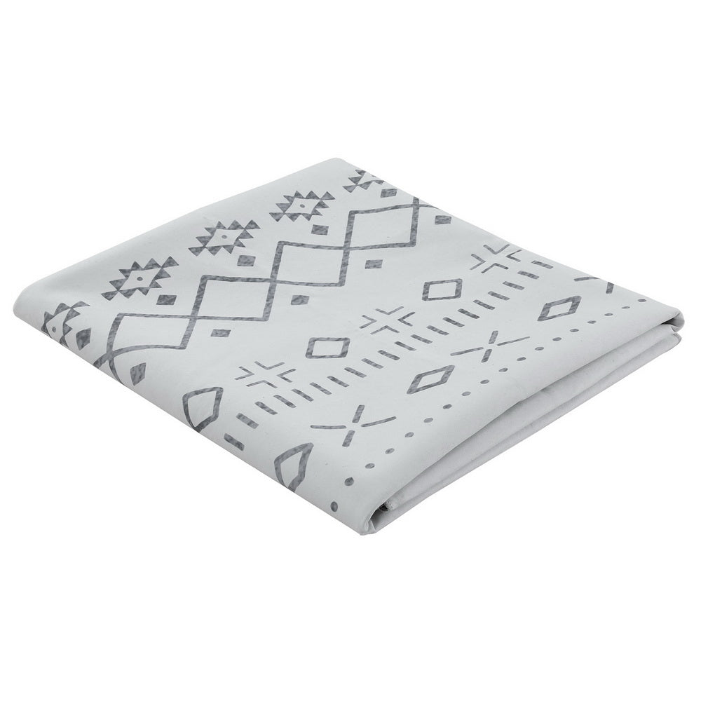 Una 120x160cm Area Rug Washable Bohemian Grey/White