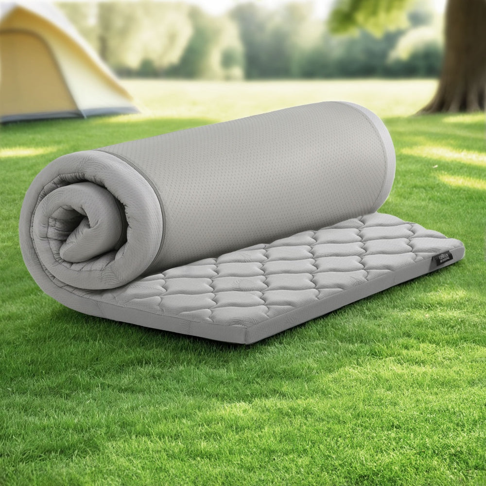Giselle Single Foldable Mattress Camping Mat Grey