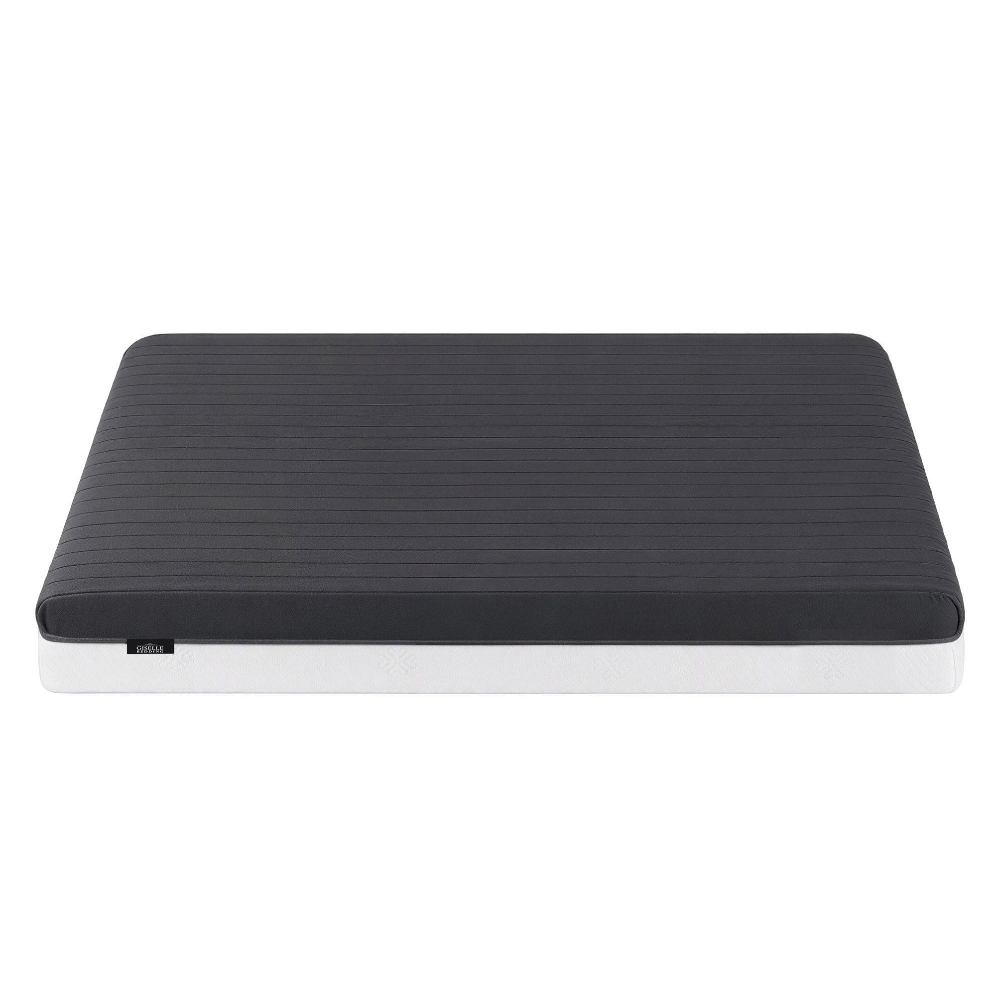 Giselle 18cm Double Memory Foam Mattress Dual Feel Reversible Charcoal Foam