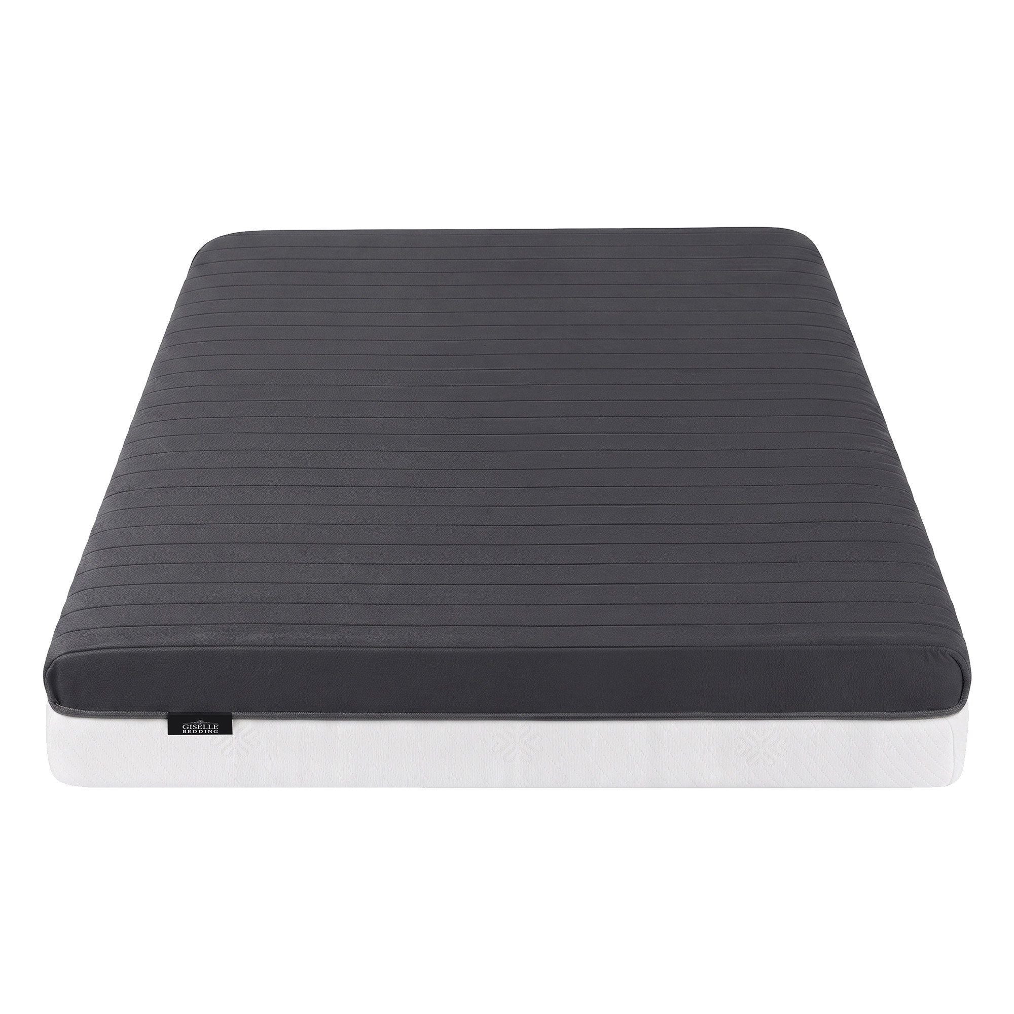 Giselle 18cm King Single Memory Foam Mattress Dual Feel Reversible Charcoal Foam