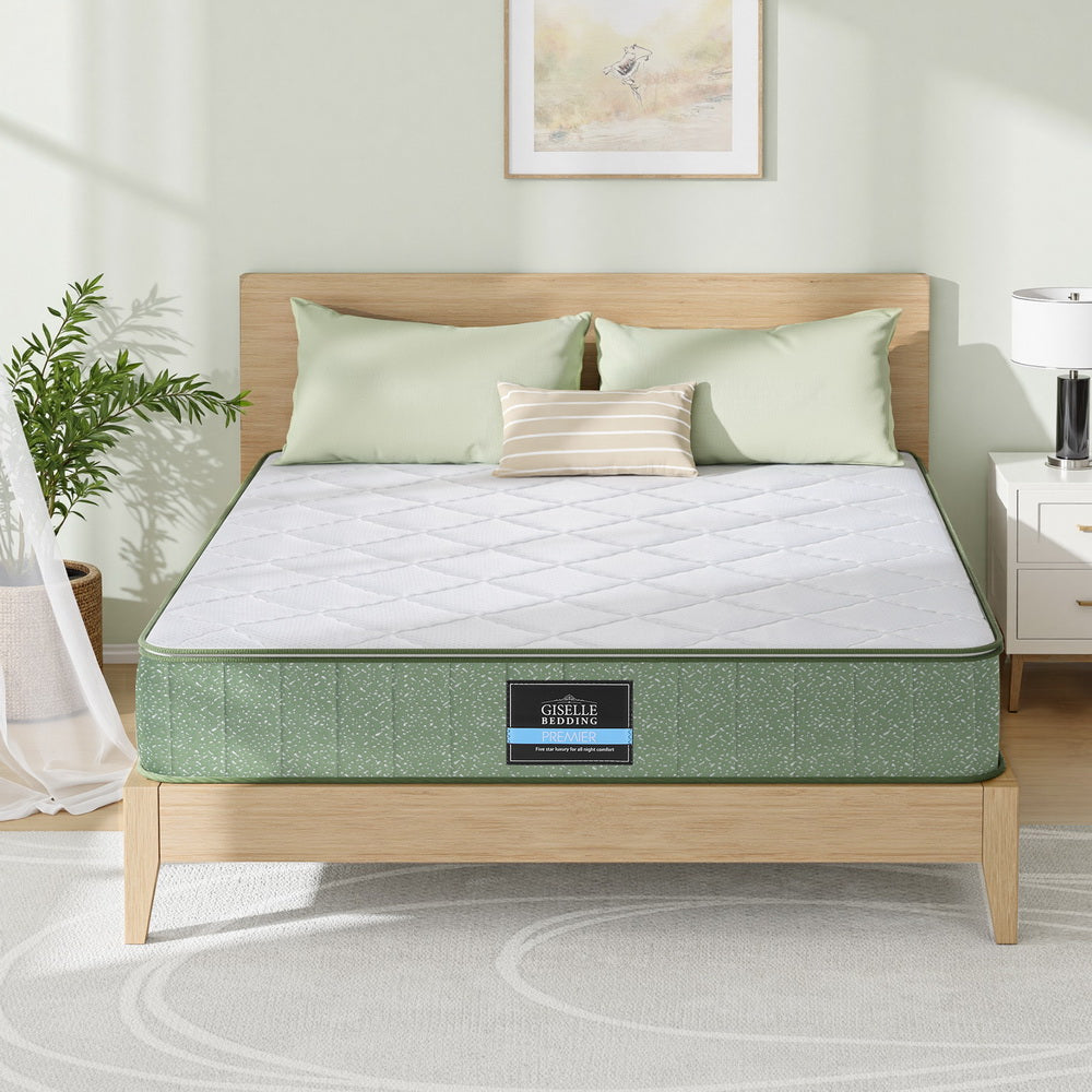 Giselle 25cm Memory Foam Mattress Dual Layer Zipper Cover Cool Charcoal Foam Mattresses Double