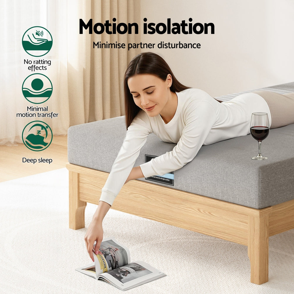 Noble Single Cool Gel Memory Foam Mattress 15cm Charcoal