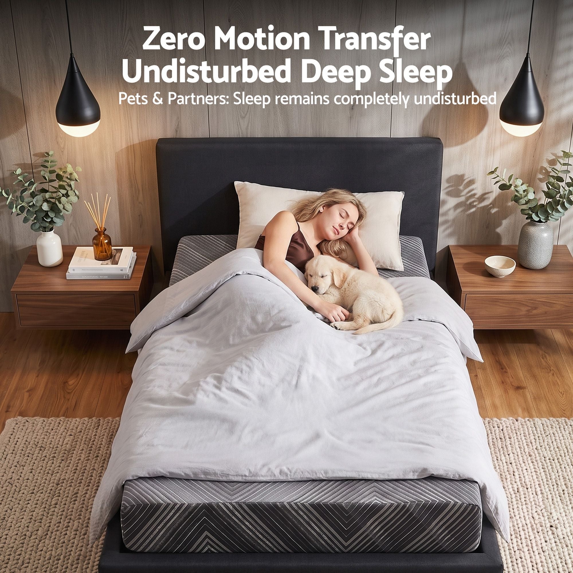 Giselle 25cm King Single Memory Foam Mattress Gel Infused Foam Removable Cover