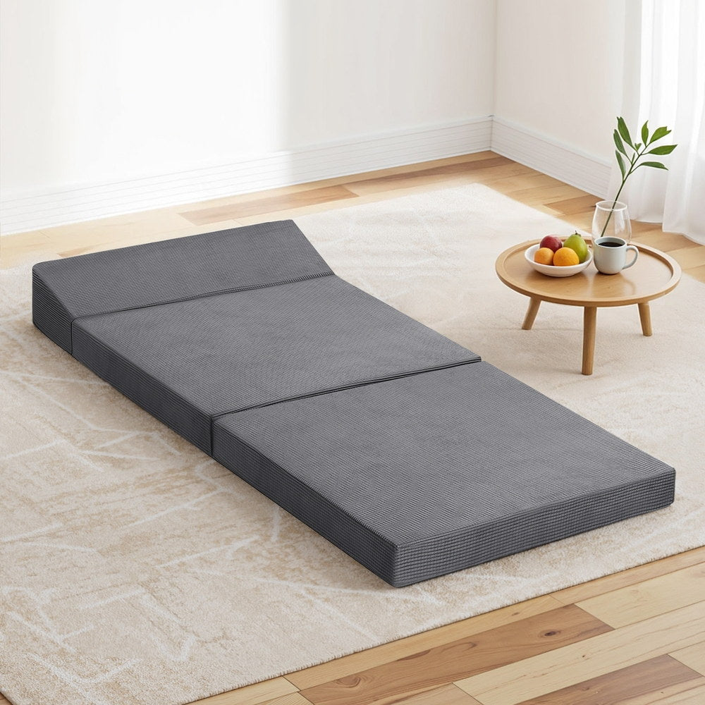 Giselle Trifold Sofa Bed Mattress Grey