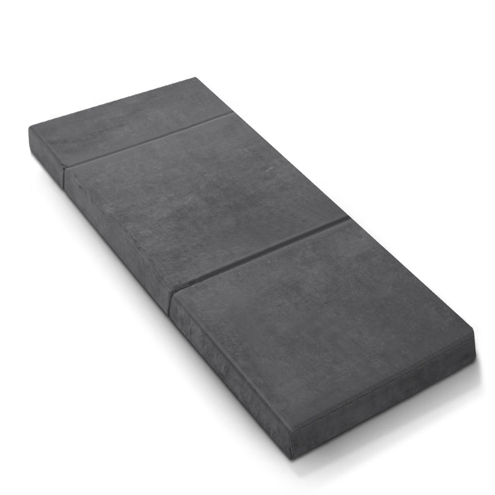 Giselle Single Foldable Foam Mattress Grey
