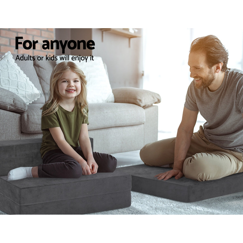 Giselle Single Foldable Foam Mattress Grey