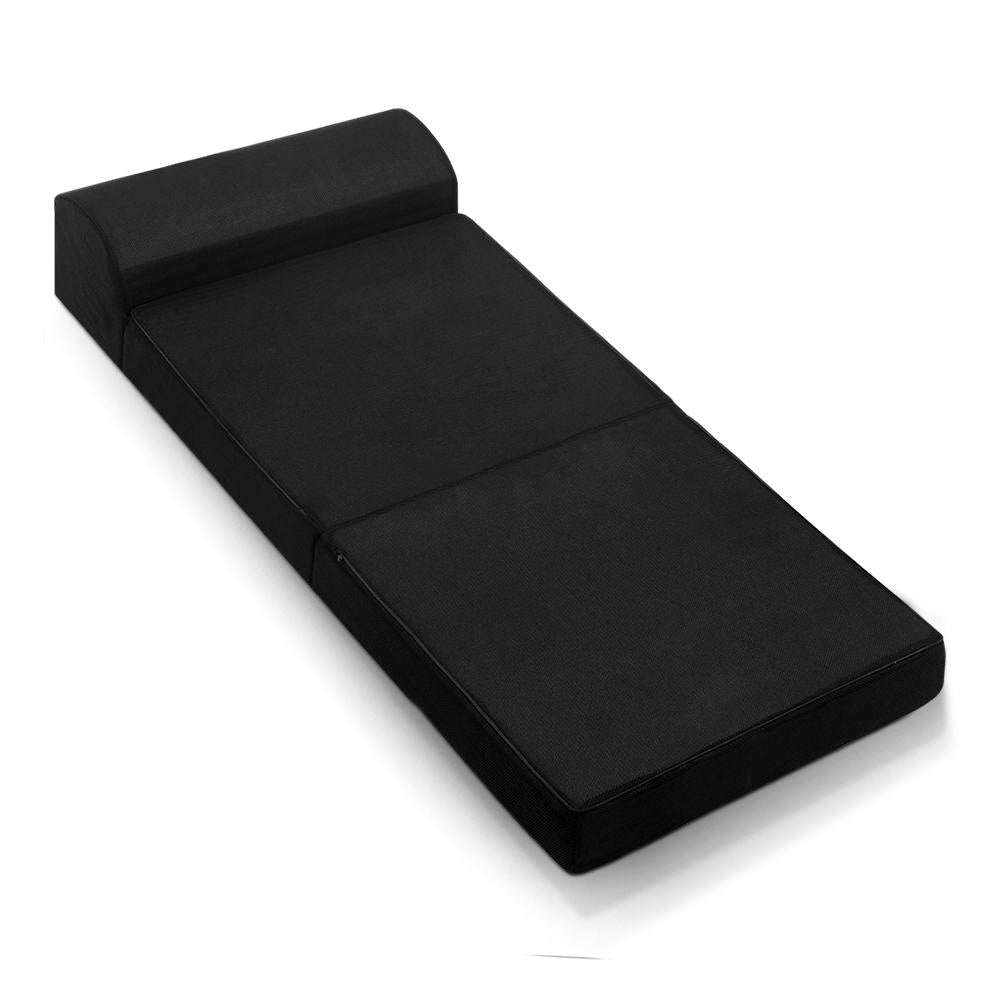 Giselle Bedding Foldable Foam Mattress Black
