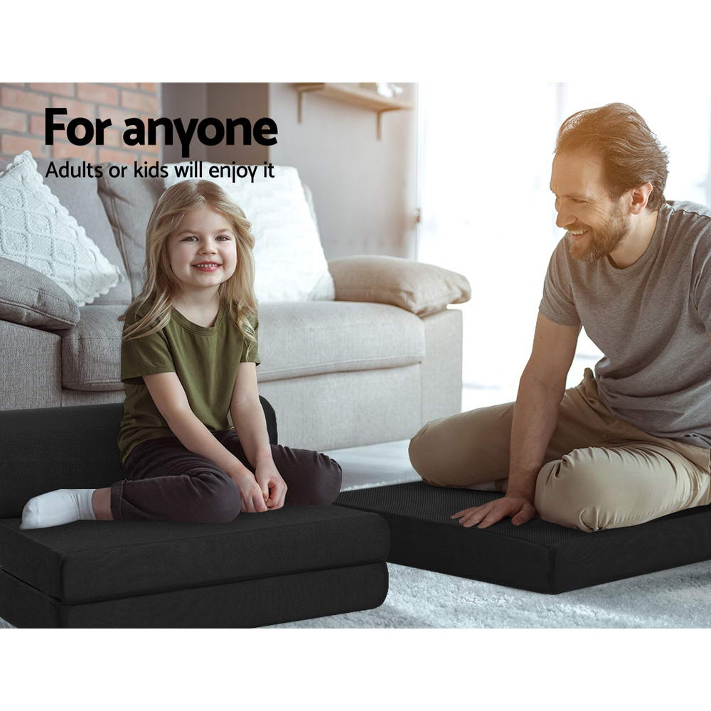 Giselle Bedding Foldable Foam Mattress Black