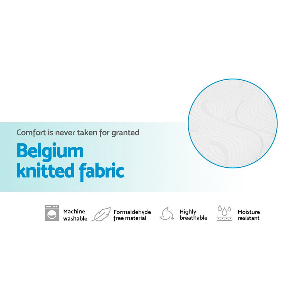 Belle King Single Mattress Cool Gel Memory Foam 25cm