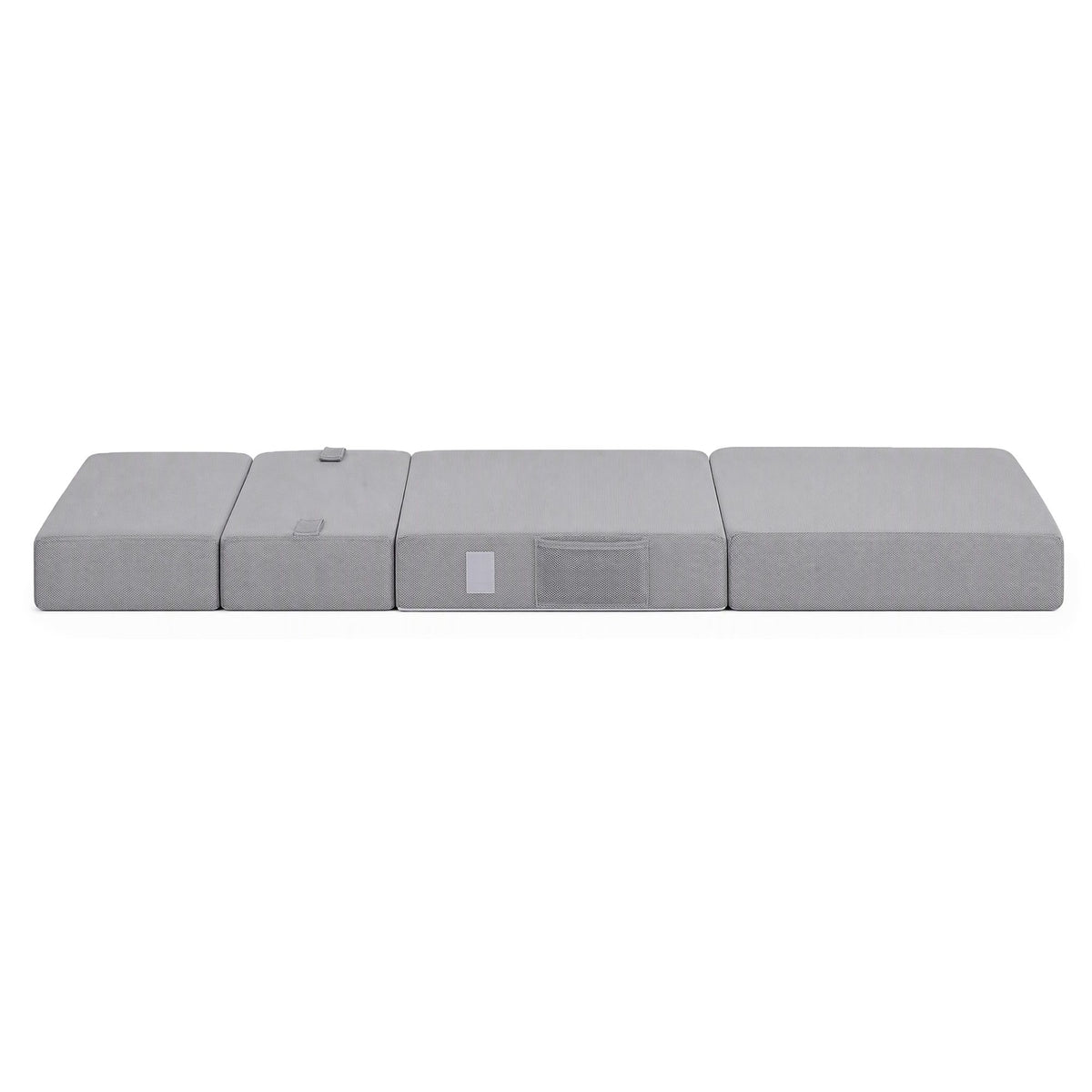 Giselle Folding Mattress Single 15cm Foldable 4-Fold Foam Chair Bed Storage Bag