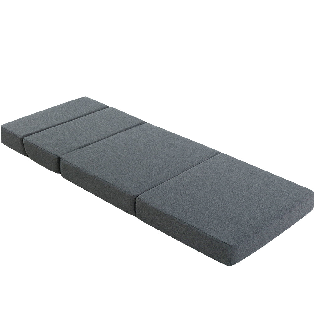 Giselle Bedding Foldable Foam Mattress Floor Mat Dark Grey