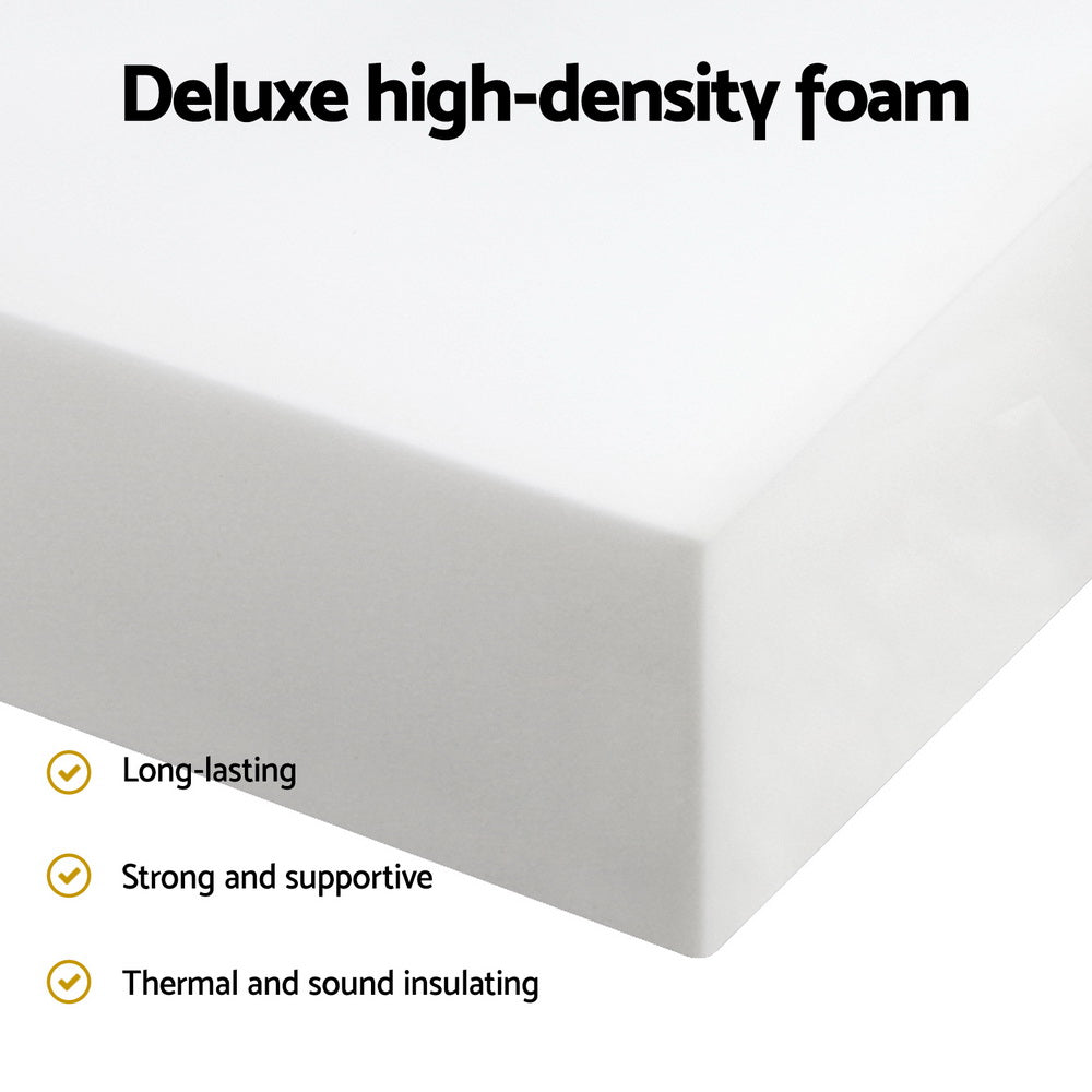 Giselle Queen Foldable Mattress Bamboo Foam White/Grey