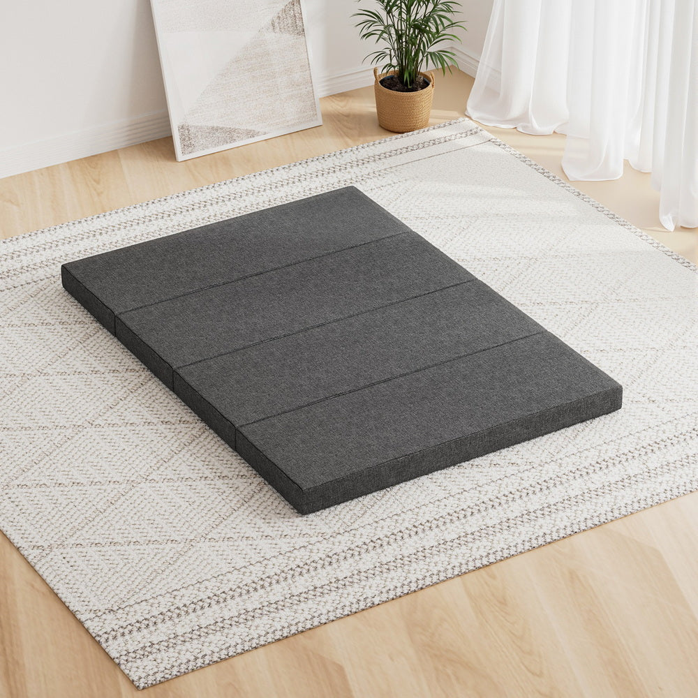 Giselle Double Foldable Foam Mattress Portable Grey