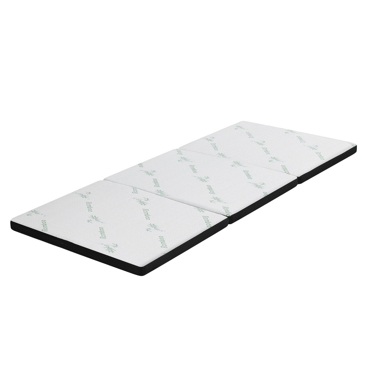 Giselle Folding Mattress 5cm Single Foldable Foam Bamboo Portable Camping Guest Bed Mat