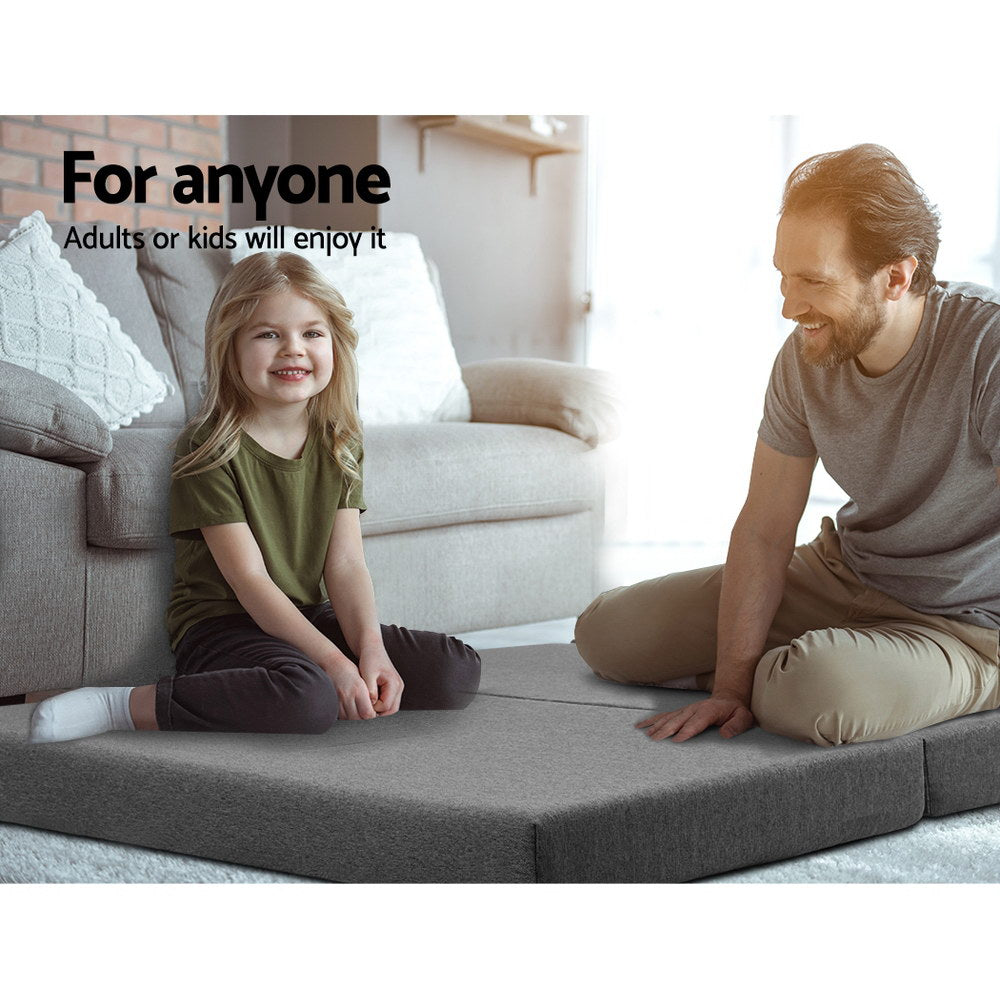 Giselle Double Foldable Foam Mattress Grey