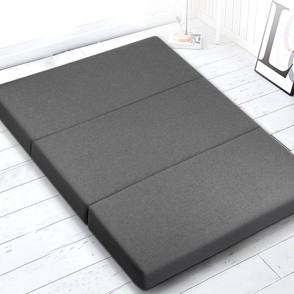 Giselle Double Foldable Foam Mattress Grey