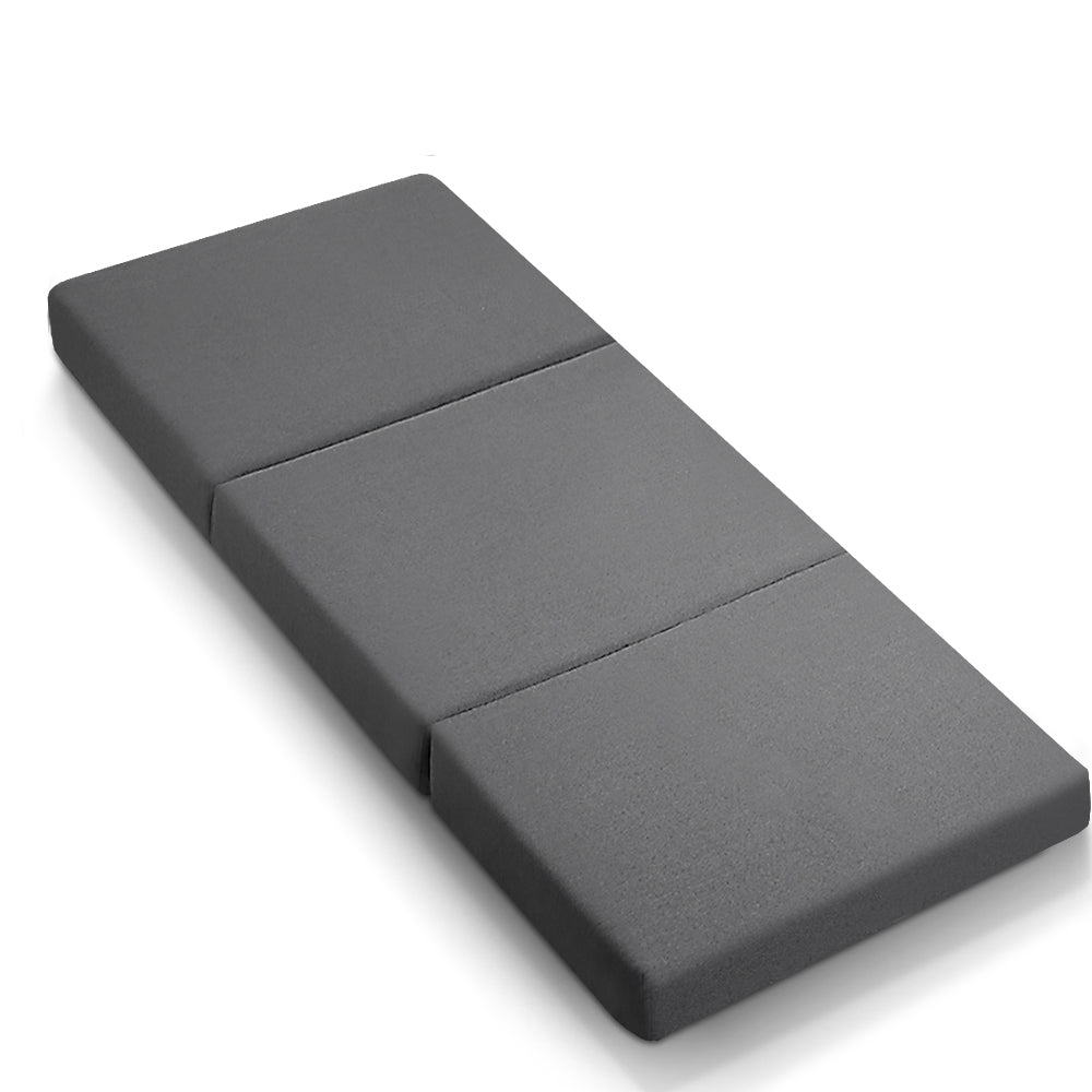Giselle Single Foldable Foam Mattress Dark Grey