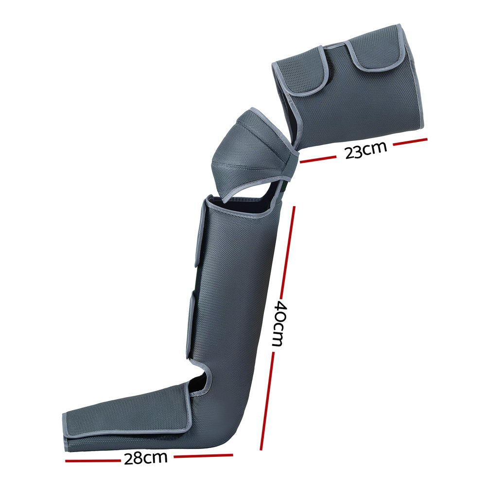 Livemor Leg and Knee Massager Air Compression Heating Grey