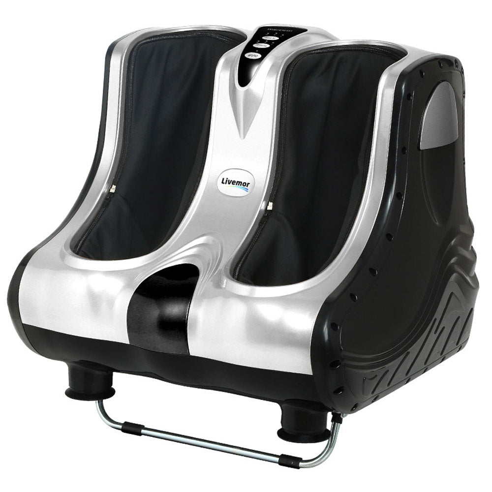 Livemor Foot and Calf Massager Shiatsu Electric Silver