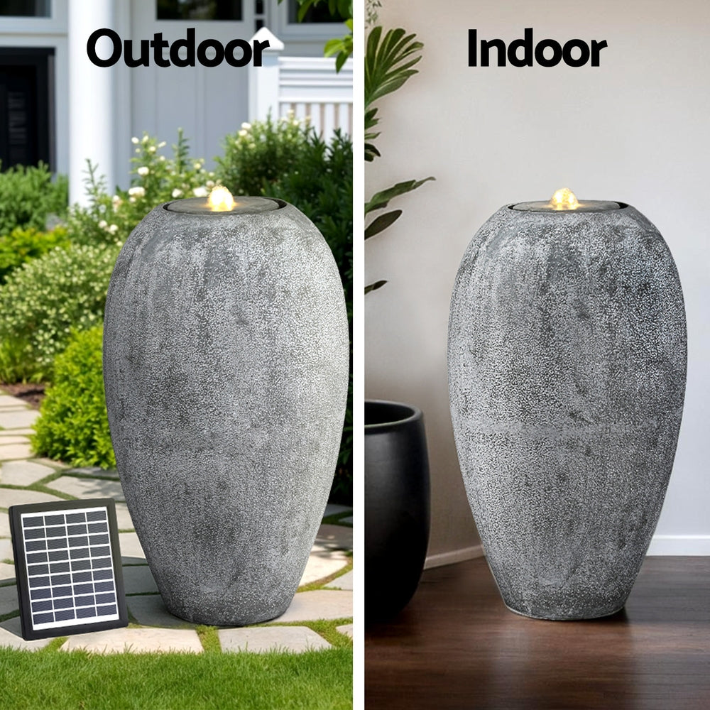 Gardeon Outdoor Solar Fountain LED Lights Beige