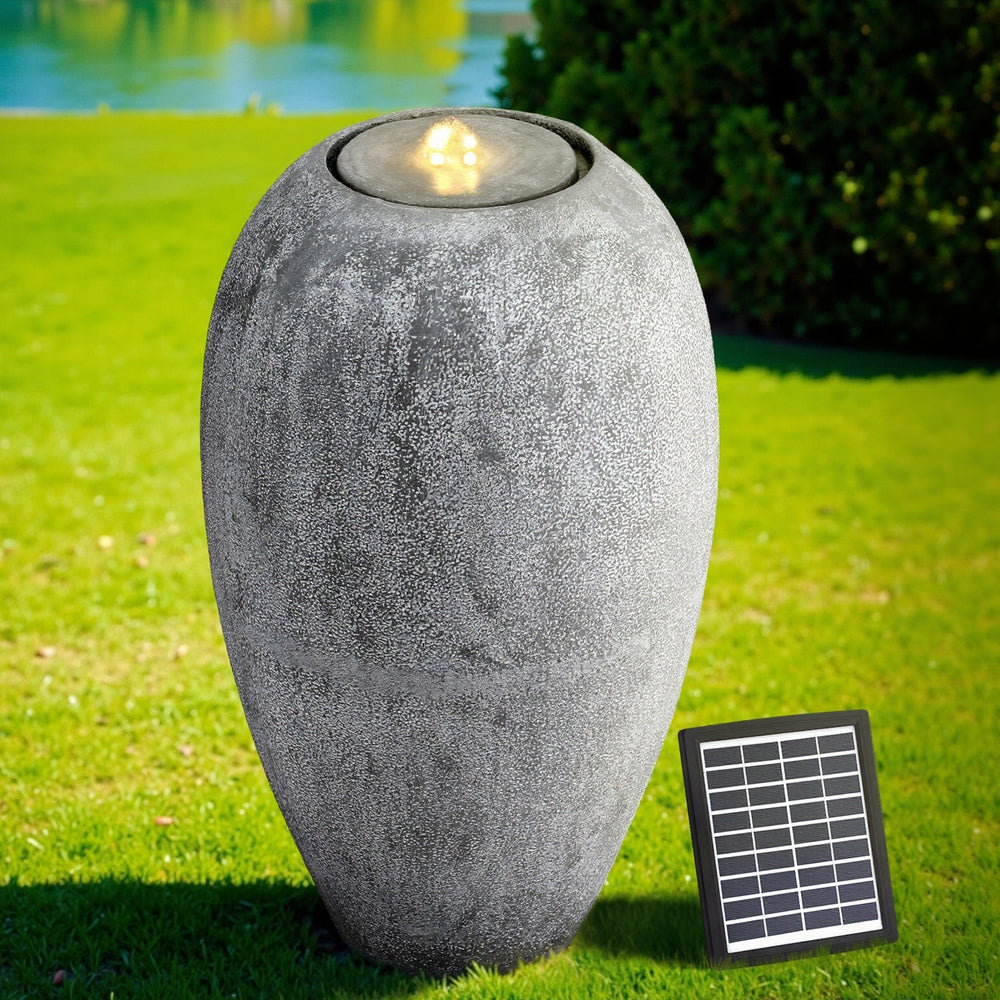 Gardeon Outdoor Solar Fountain LED Lights Beige