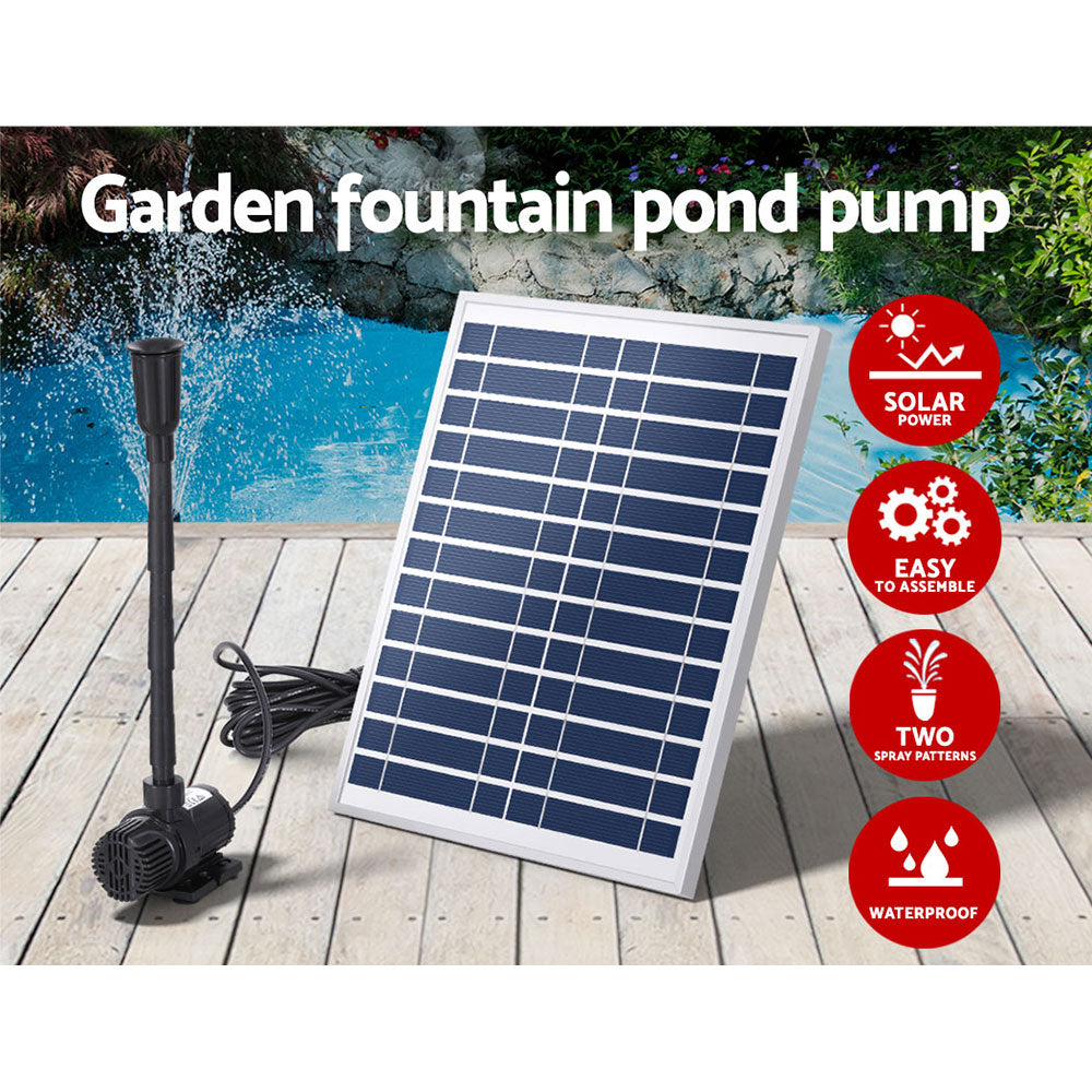 Gardeon 9.8FT Solar Pond Pump Submersible Water Fountain Kit