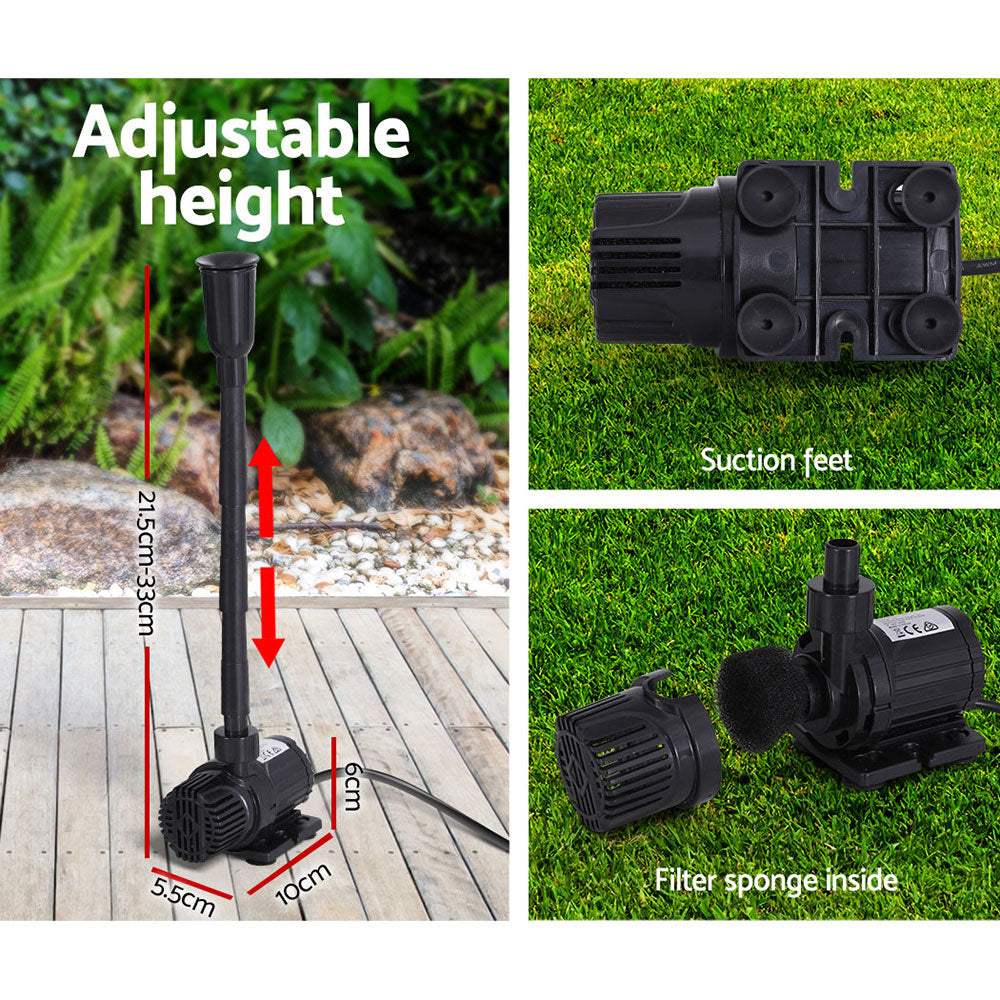 Gardeon 9.8FT Solar Pond Pump Submersible Water Fountain Kit
