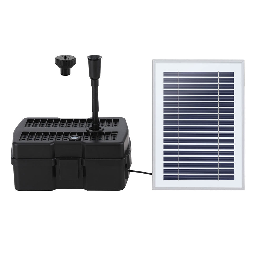 Solar Fountain Pump, Submersible Filter, DC Brushless, IP68 Waterproof