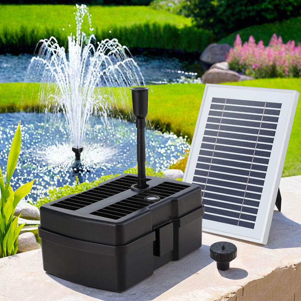 Solar Fountain Pump, Submersible Filter, DC Brushless, IP68 Waterproof