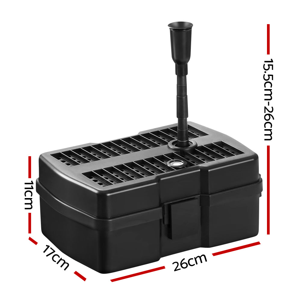 Gardeon 6.6FT Solar Pond Pump Fountain Submersible Filter Outdoor