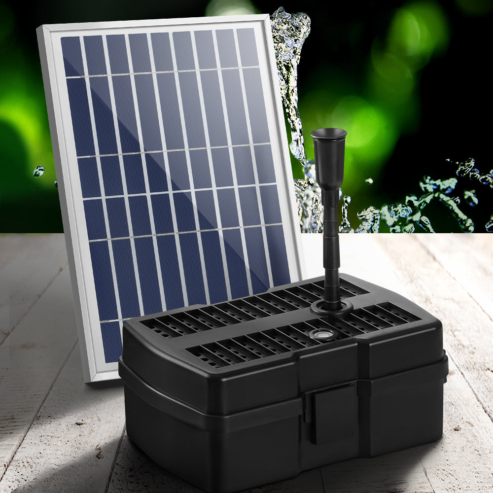 Gardeon 6.6FT Solar Pond Pump Fountain Submersible Filter Outdoor