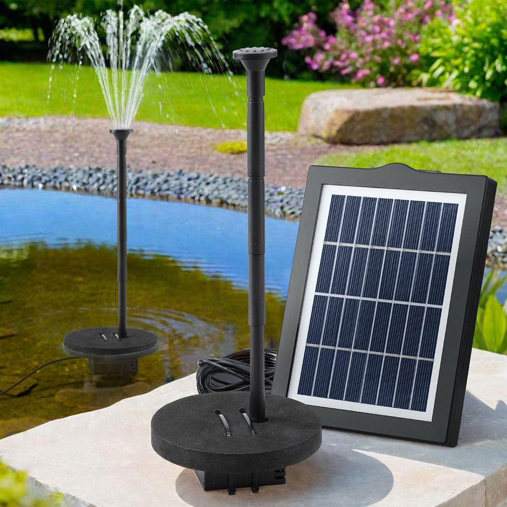 Solar Powered Submersible Pond Pump 190L/H 4 Nozzles - Gardeon