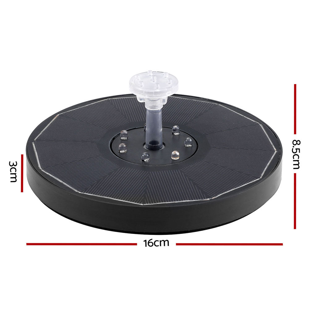 Gardeon Solar Pond Fountain Pump LED Light Multi-Coloured