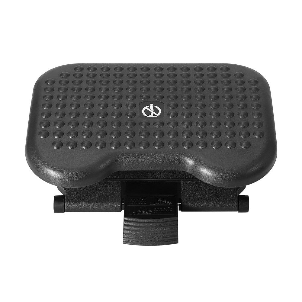 Artiss Adjustable Office Footrest Stool Massage Black