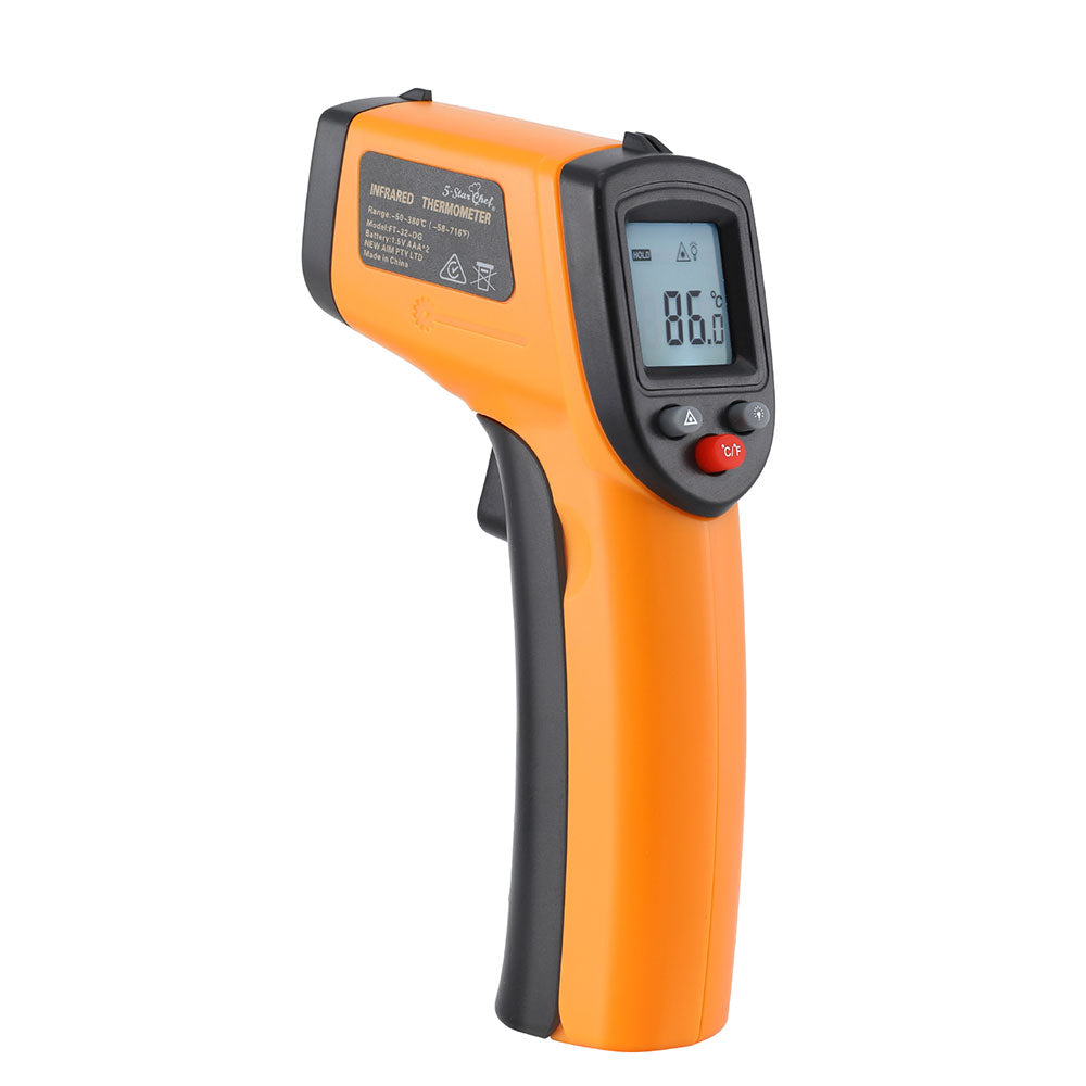 5-Star Chef Digital Infrared Food Thermometer BBQ Pizza Smoker