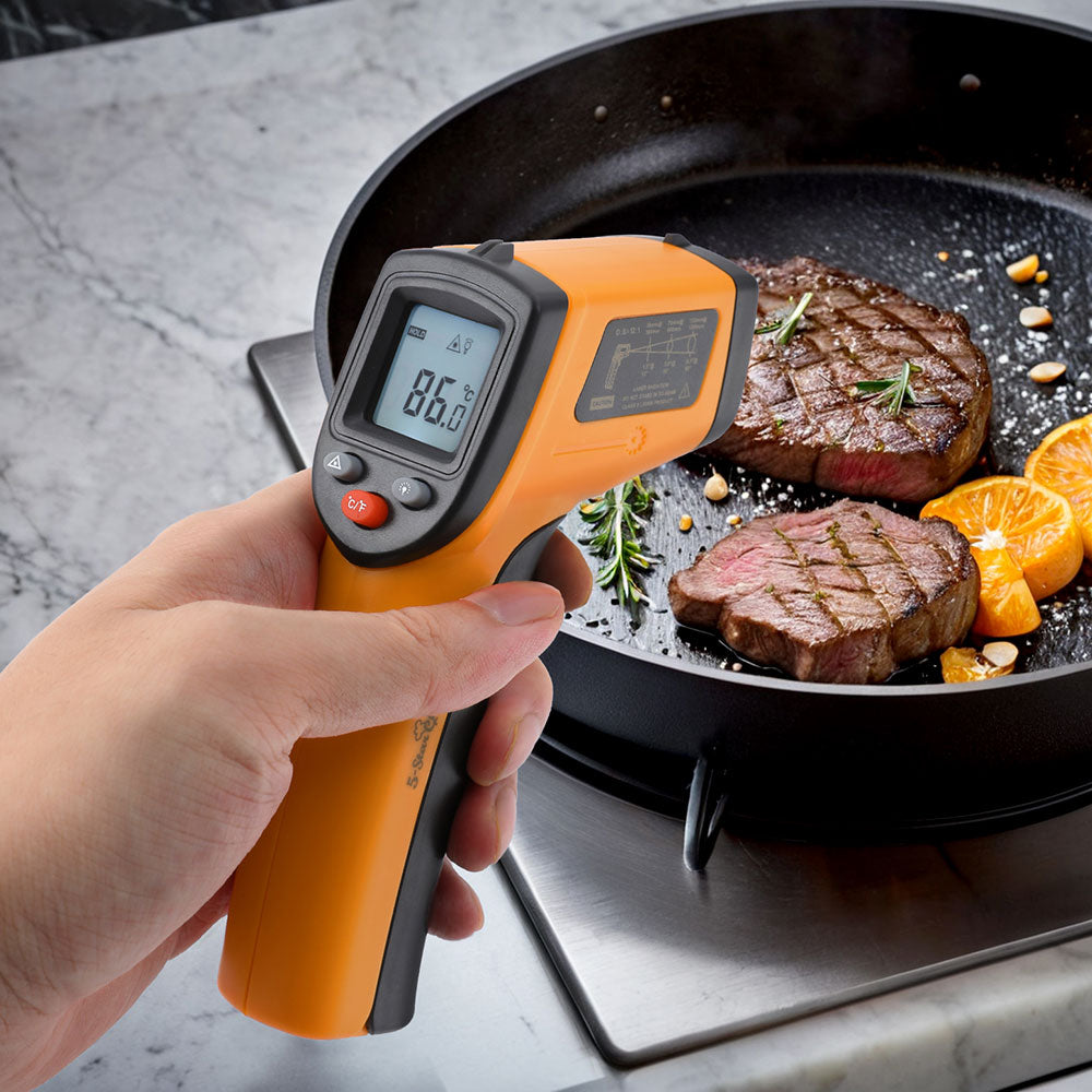 5-Star Chef Digital Infrared Food Thermometer BBQ Pizza Smoker