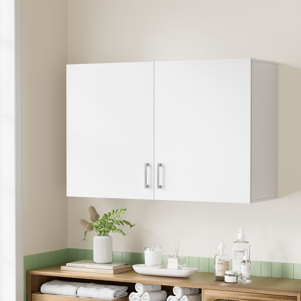 Artiss Wall Mounted Bathroom Storage Cabinet 900mm Medicine Cupboard