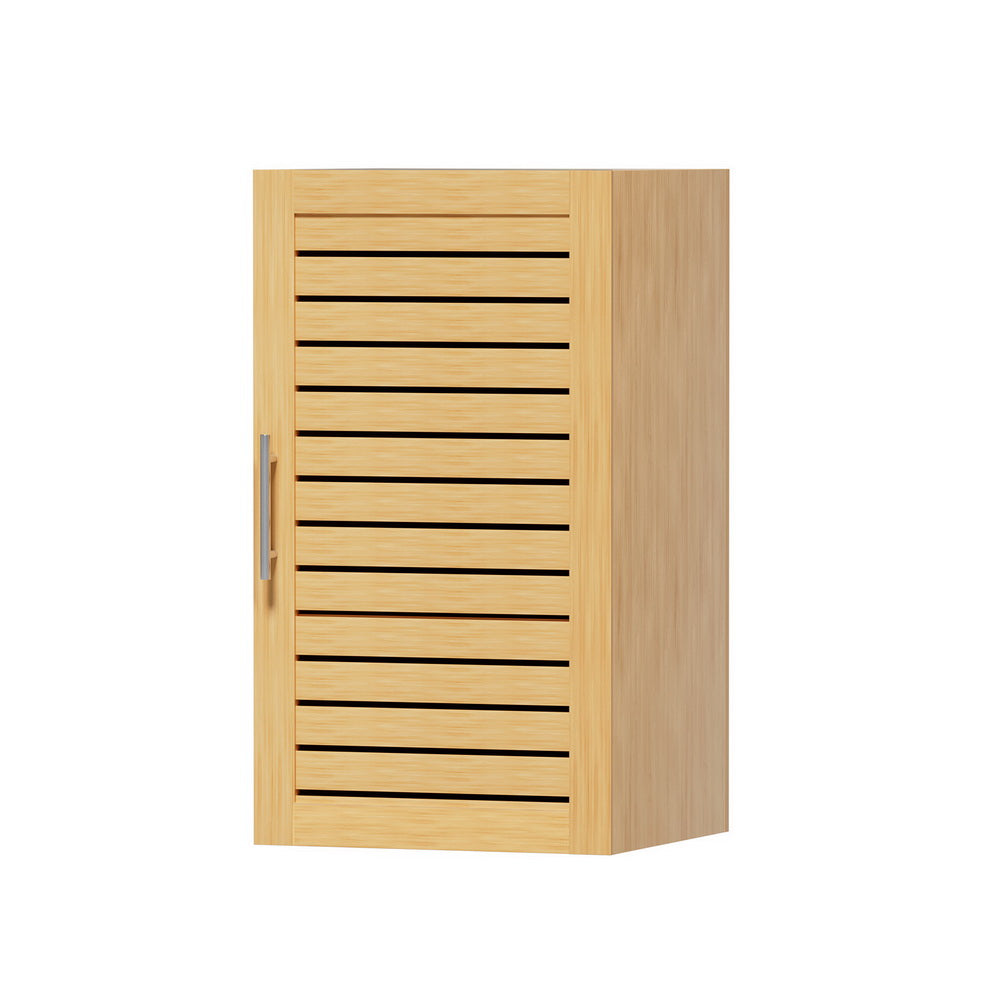 Artiss Bathroom Storage Cabinet 70cm wooden 2 Tier Shelf Wall Mounted JILL