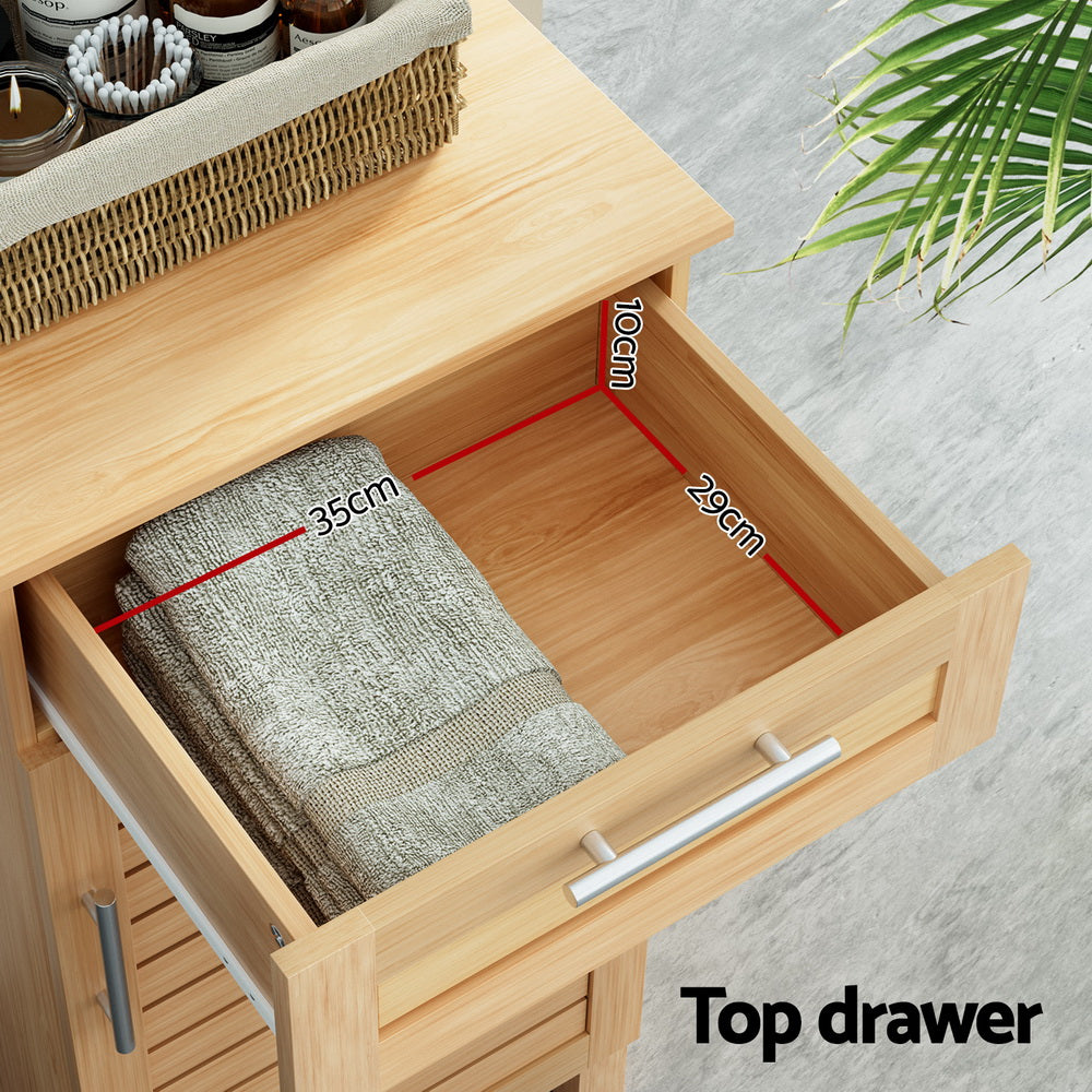 JILL 90cm Bathroom Storage Cabinet Oak