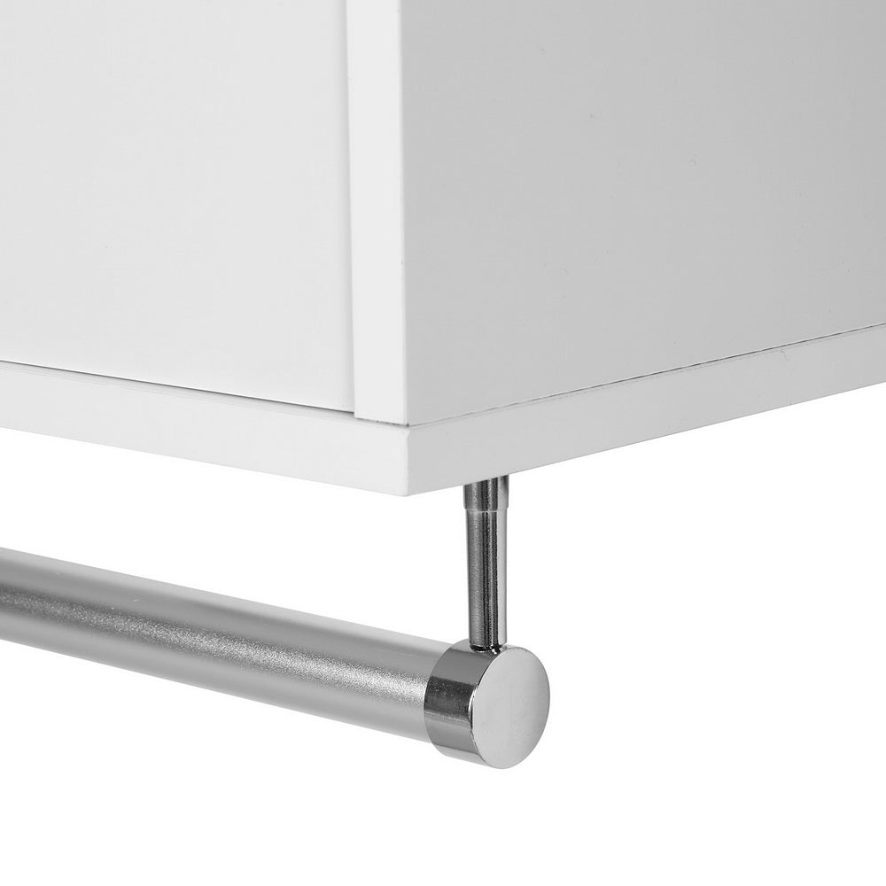 Artiss Wall-Mount Bathroom Storage Cabinet White MDF