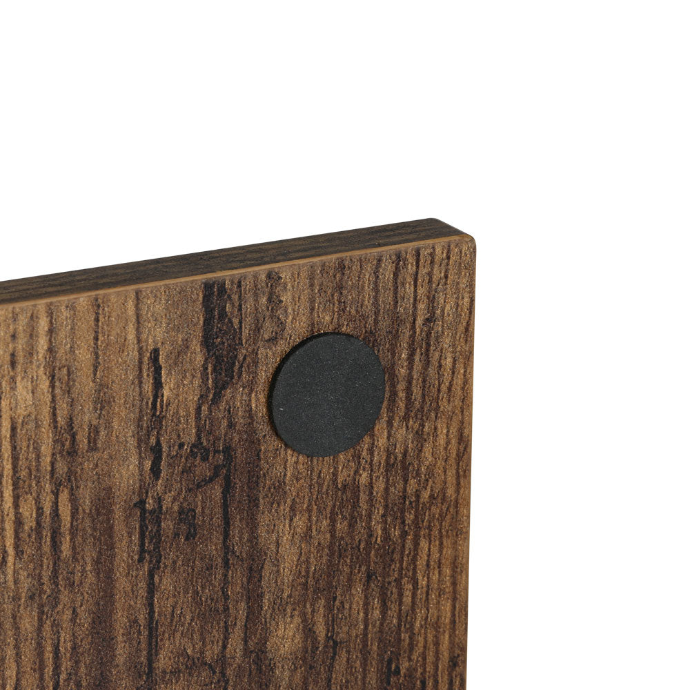 UMENI Bedside Table Rustic Oak Shelves Nightstand
