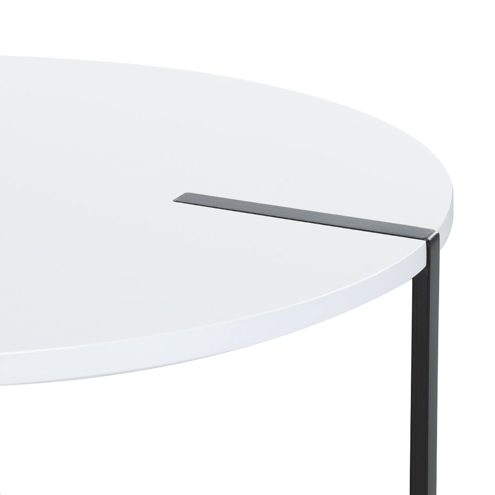 Cedric Round Coffee Table White Pine
