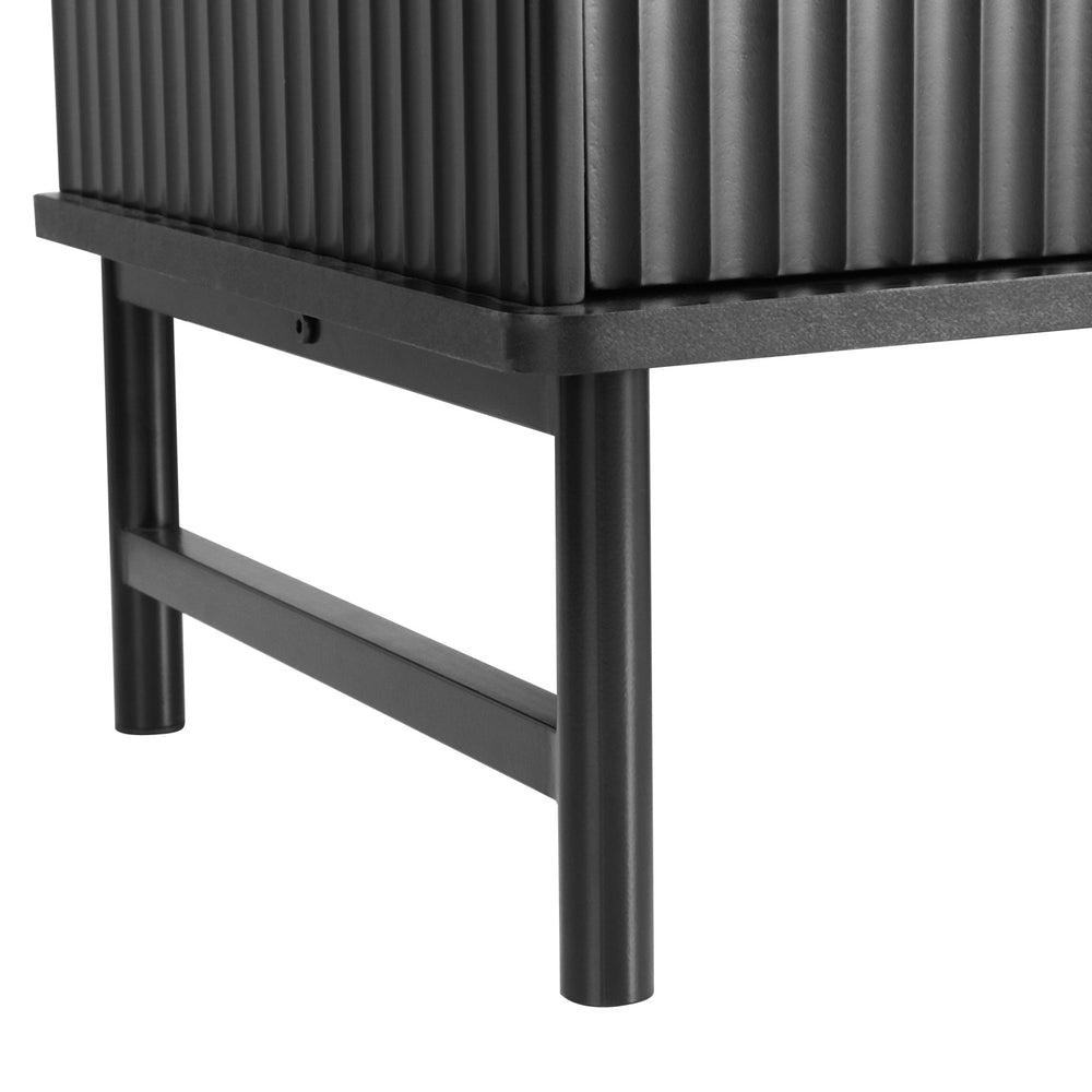 Kaisu 140cm Entertainment Unit TV Cabinet White/Black