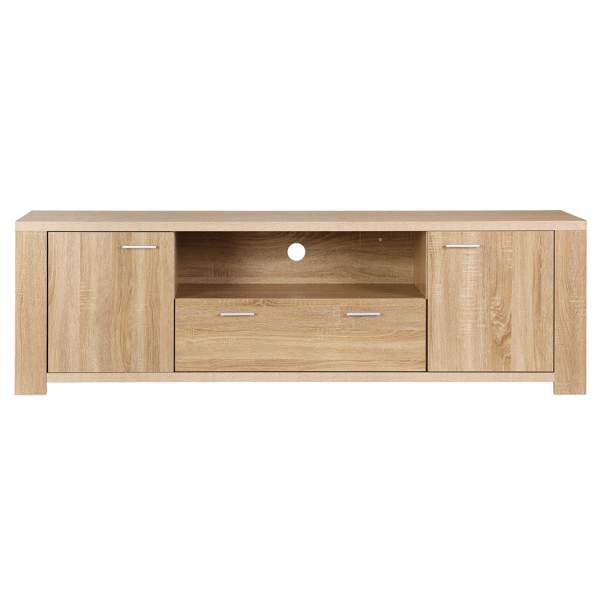 Artiss 180cm TV Entertainment Unit with Storage Drawer Pine