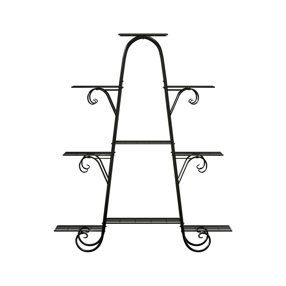 Verity 9-Tier Metal Plant Stand Black