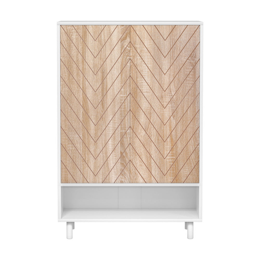 Artiss 6-Tier Shoe Rack Cabinet 24 Pairs White