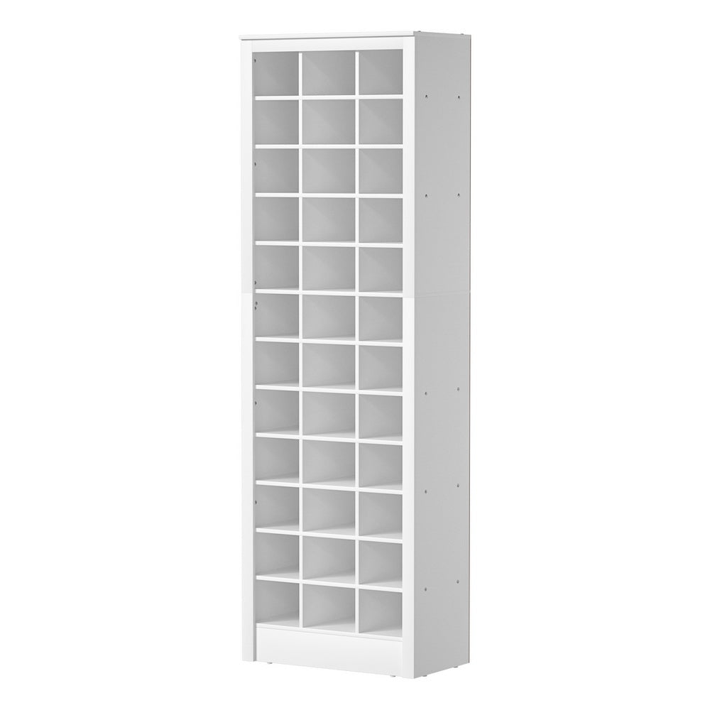 Hutus 12-Tier Shoe Rack 36 Pairs Storage White