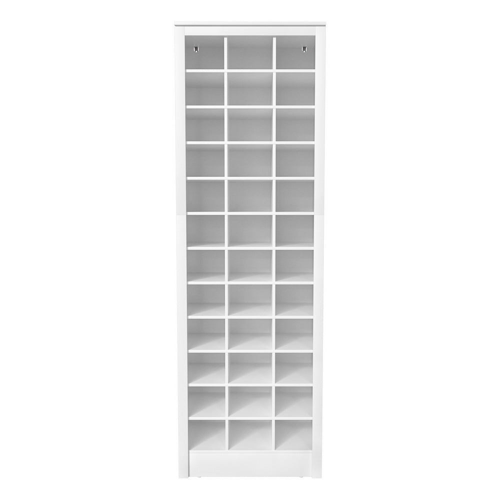 Hutus 12-Tier Shoe Rack 36 Pairs Storage White