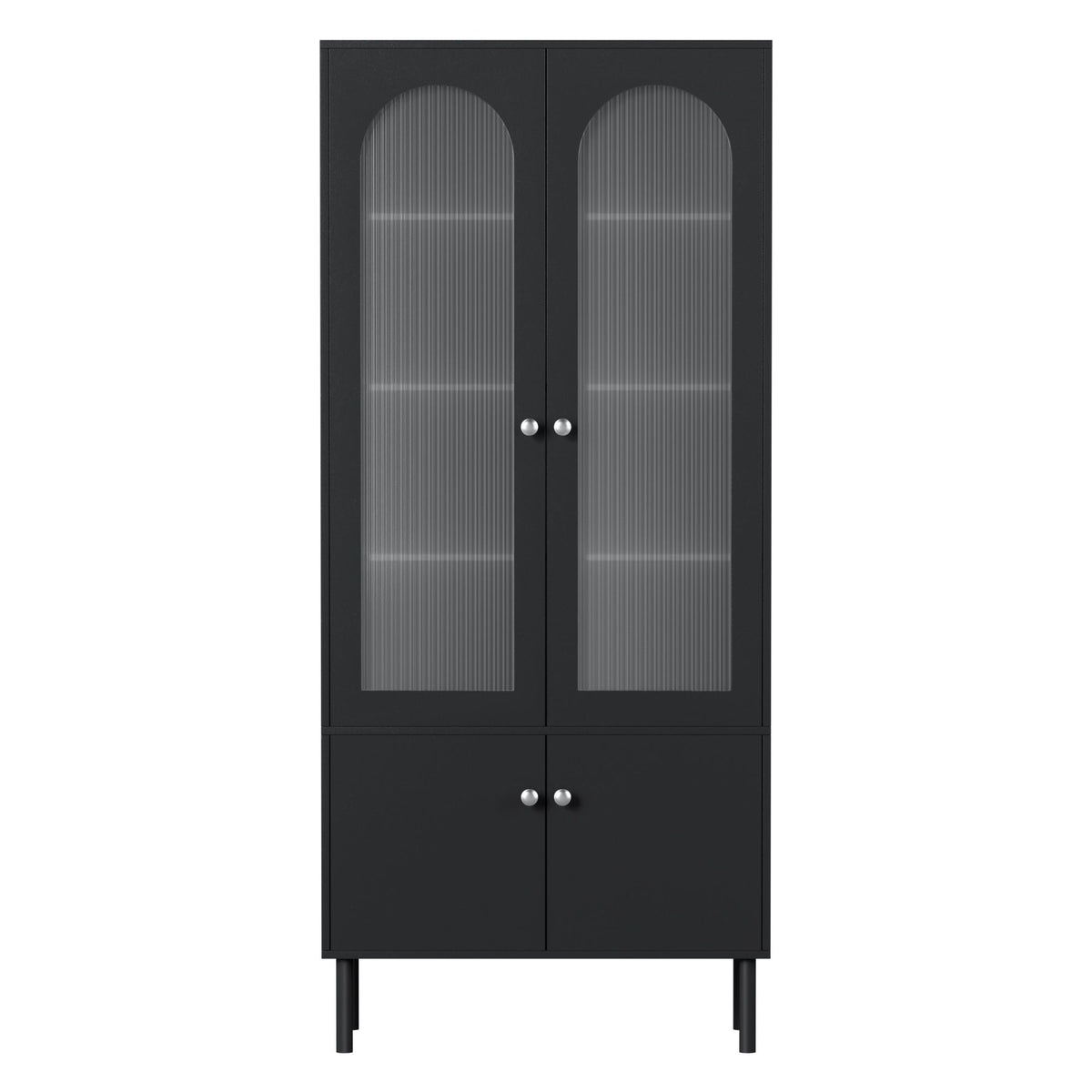 Lency Buffet Sideboard Storage Cupboard Black