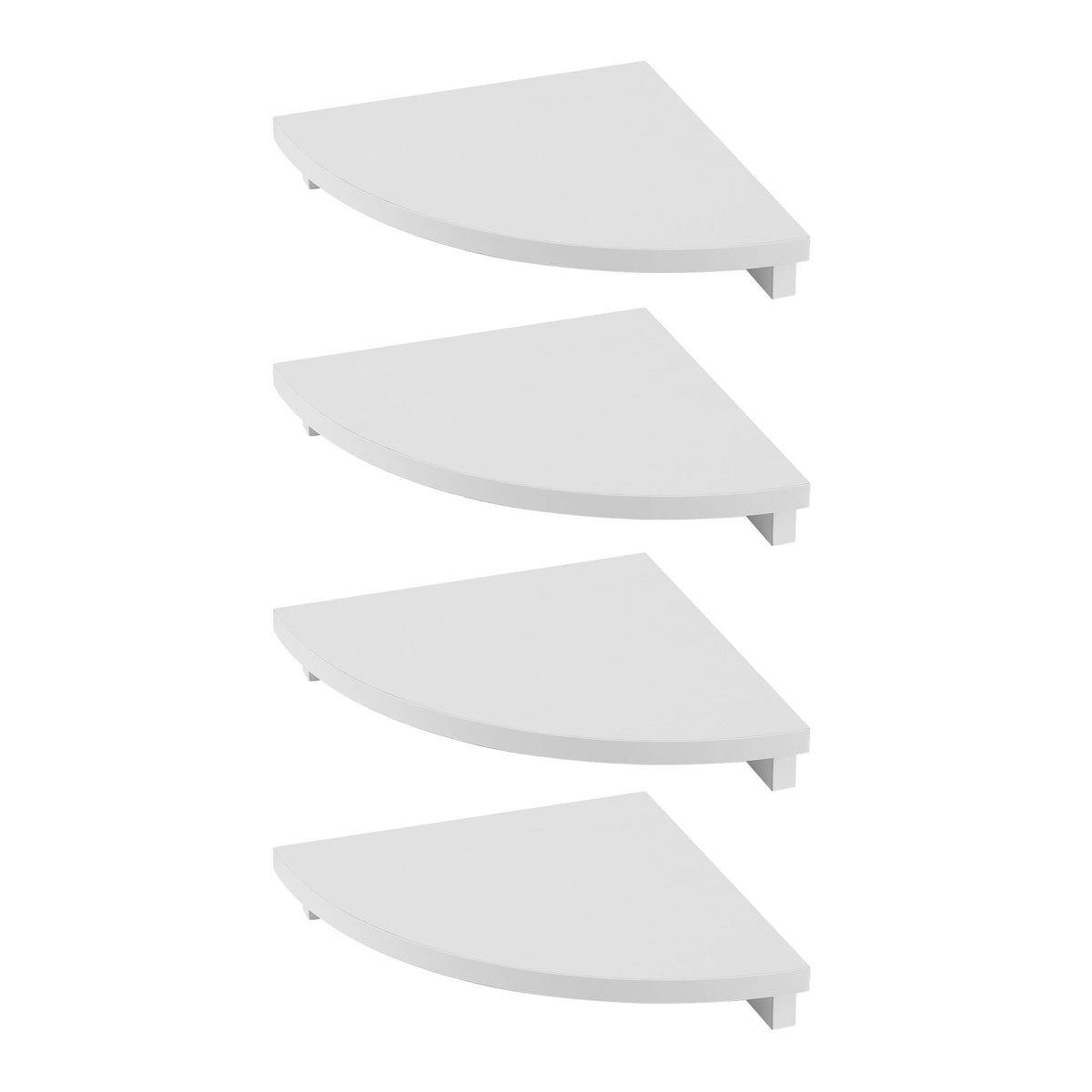 Artiss 4 Piece Corner Floating Wall Shelf Set White